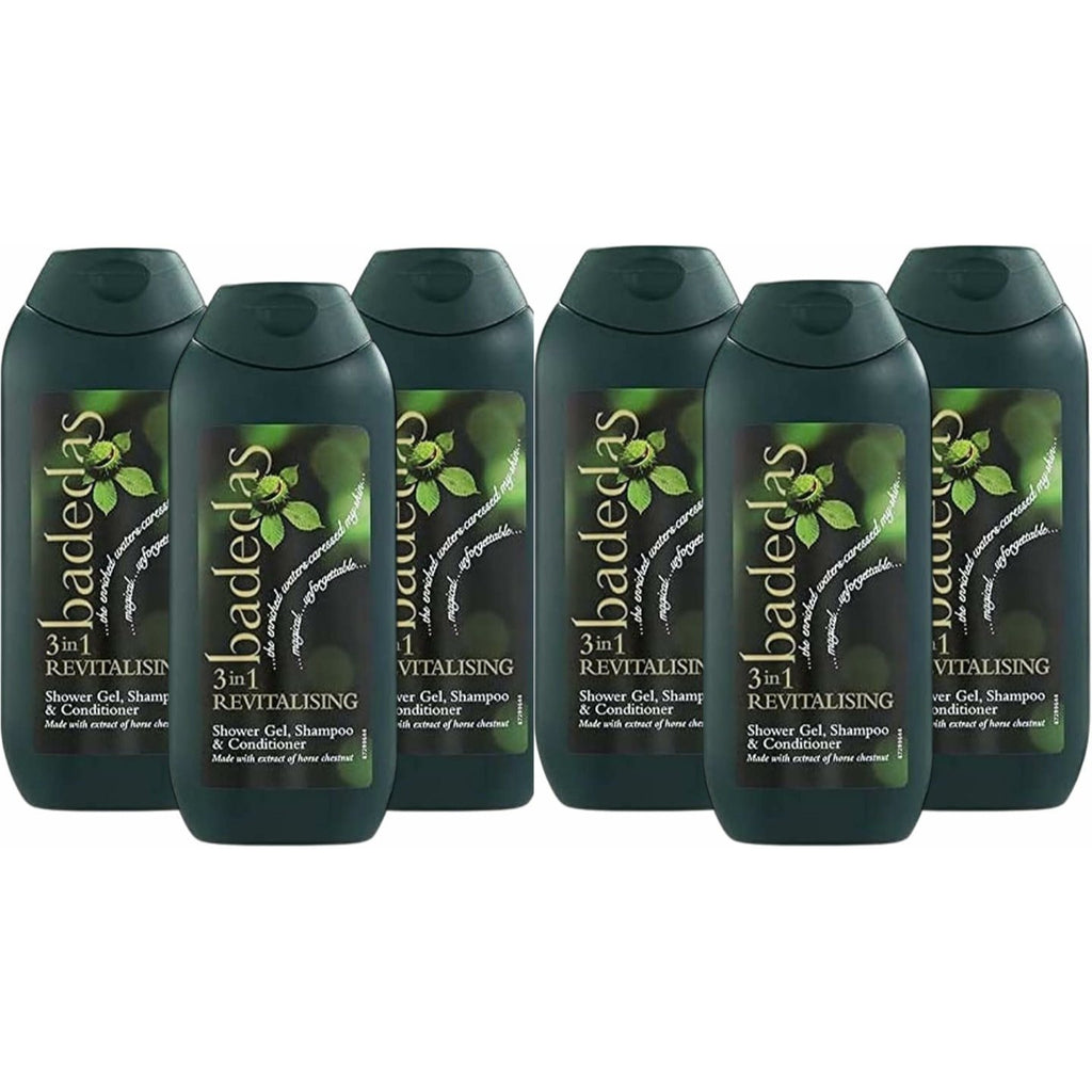 Shower Gel Badedas 3-in-1 Revitalising Shampoo with 200ml, 6