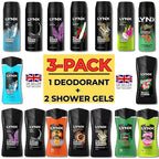Shower Gel Lynx 3-Pack Bundle Deodorant Gels Random with 150ml, 225ml - product gallery image 2