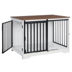 Side Table with 100cm, 100kg, Metal, Dog Cage Furniture, Dog Box, Doors - product gallery image 4