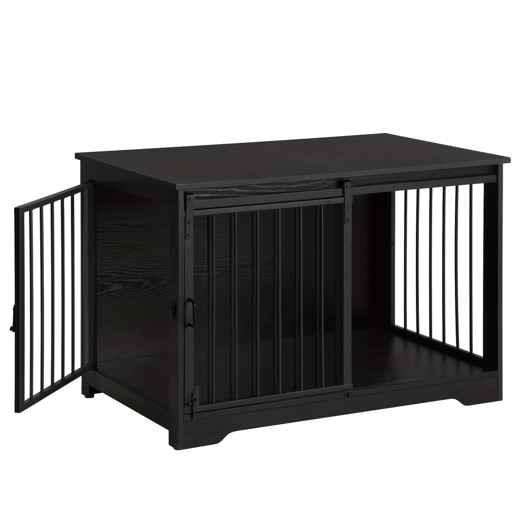 Side Table with 100cm, 100kg, Metal, Dog Cage Furniture, Dog Box, Doors - product gallery image 5