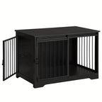 Side Table with 100cm, 100kg, Metal, Dog Cage Furniture, Dog Box, Doors - product gallery image 5