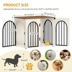 Side Table with 68cm, Wood, Dog Crate Furniture, Wooden Dog Crate - product gallery image 2