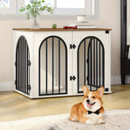 Side Table with 68cm, Wood, Dog Crate Furniture, Wooden Dog Crate - product gallery image 4