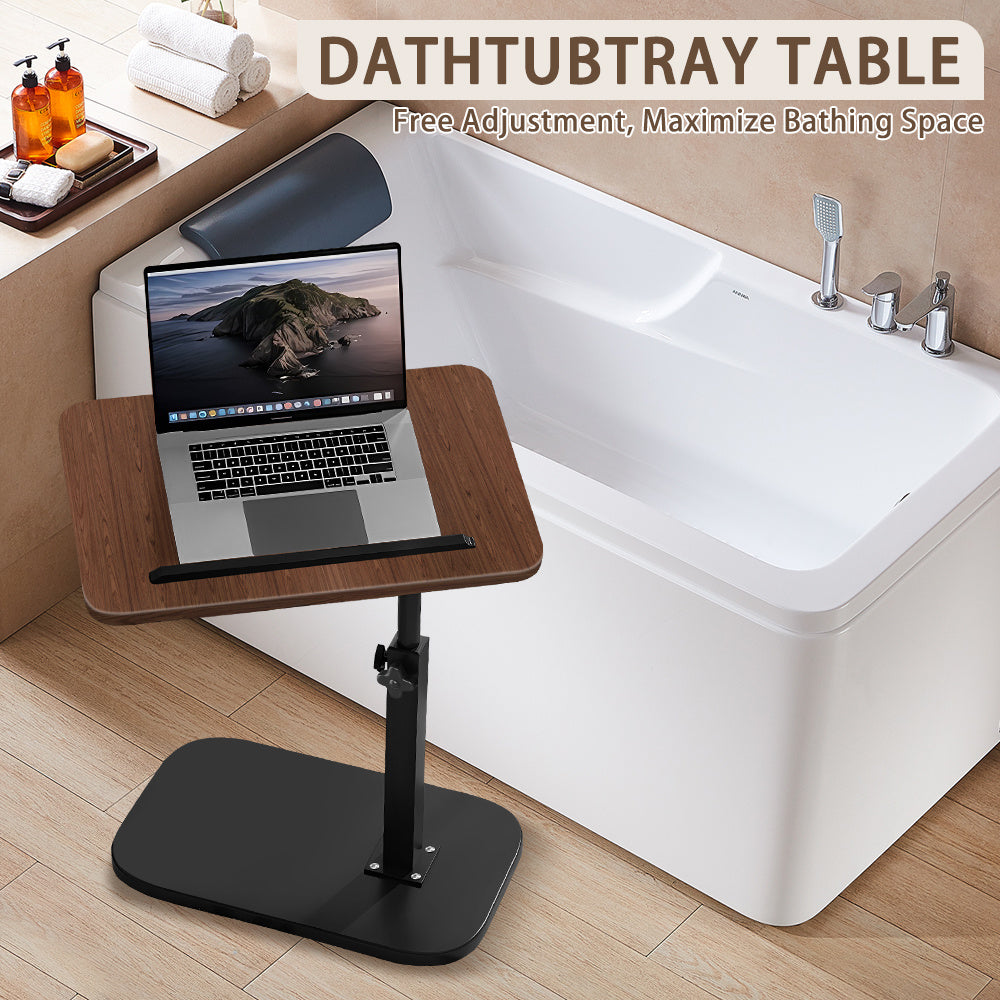 Side Table with Adjustable Height, Wheels, Lockable - product gallery image 11
