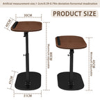Side Table with Adjustable Height, Wheels, Lockable - product gallery image 4