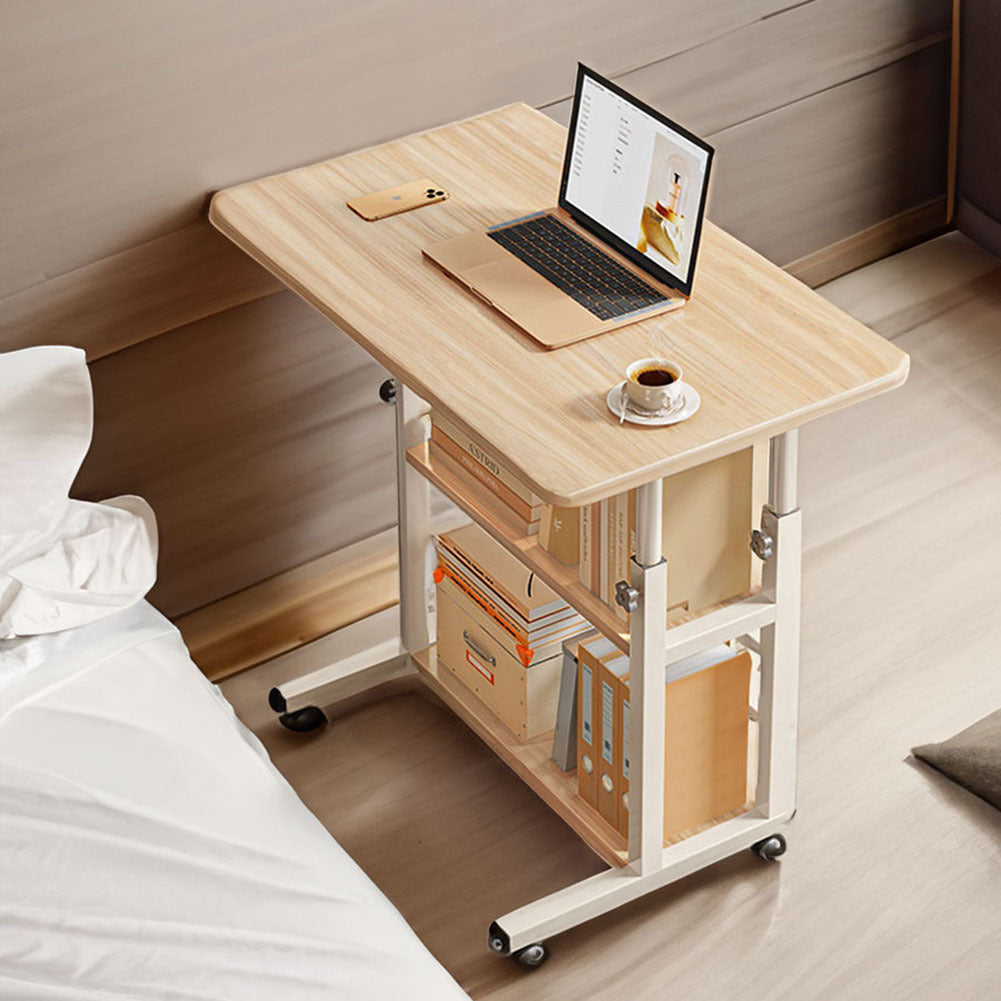 Side Table with Adjustable Height, Wheels, Lockable, Metal - product gallery image 10