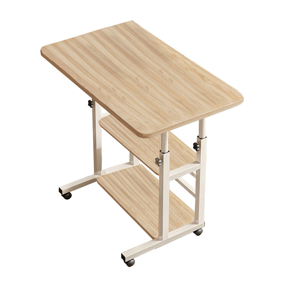 Side Table with Adjustable Height, Wheels, Lockable, Metal - product gallery image 12