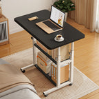 Side Table with Adjustable Height, Wheels, Lockable, Metal - product gallery image 4