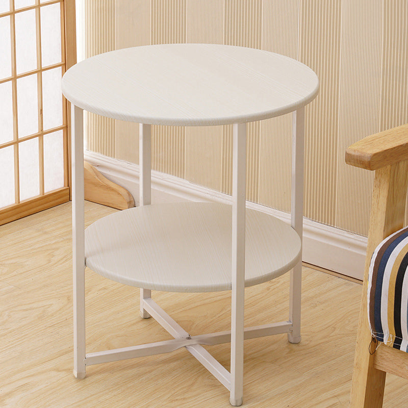Side Table with Easy Assembly, 40cm, Metal, Tier Round Coffee Storage Shelf Metal - product gallery image 18