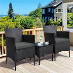 Side Table with Easy Assembly, Glass, 3 Piece, 3pcs