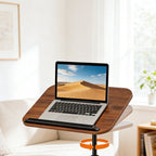 Side Table with Foldable, Adjustable Height, Wheels, Folding and rotating - product gallery image 14