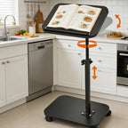 Side Table with Foldable, Adjustable Height, Wheels, Folding and rotating - product gallery image 15