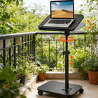 Side Table with Foldable, Adjustable Height, Wheels, Folding and rotating - product gallery image 17