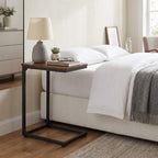 Side Table with Metal, Adjustable C-Shaped Slim Metal Frame - product gallery image 11