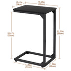 Side Table with Metal, Adjustable C-Shaped Slim Metal Frame - product gallery image 13