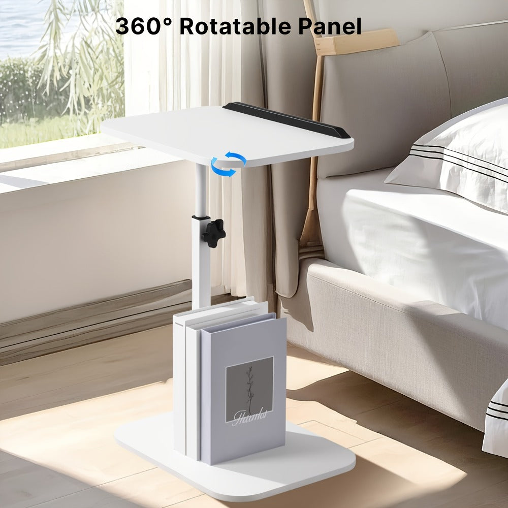 Side Table with Space-Saving, Adjustable Height, Carbon Steel - product gallery image 10
