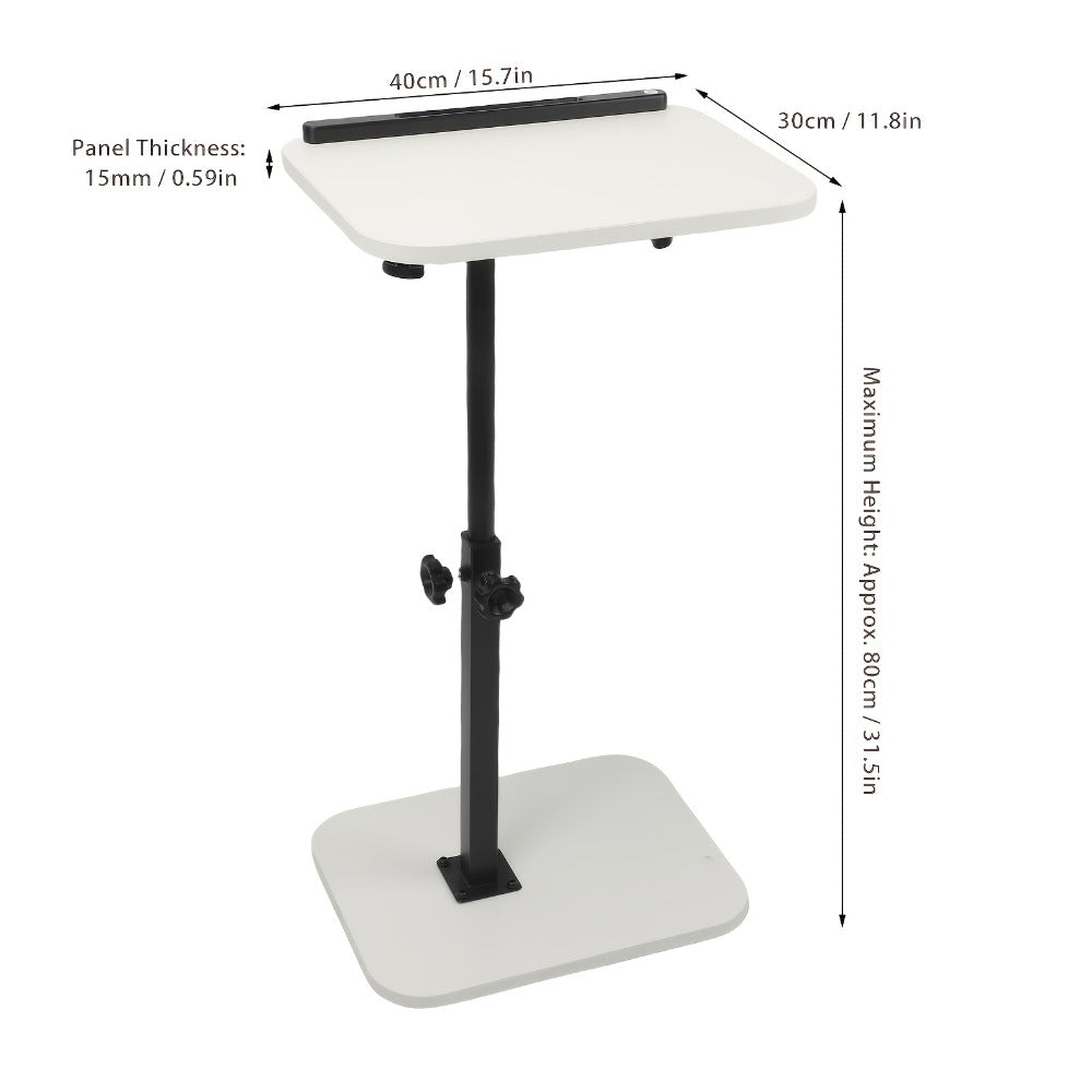 Side Table with Space-Saving, Adjustable Height, Carbon Steel - product gallery image 2