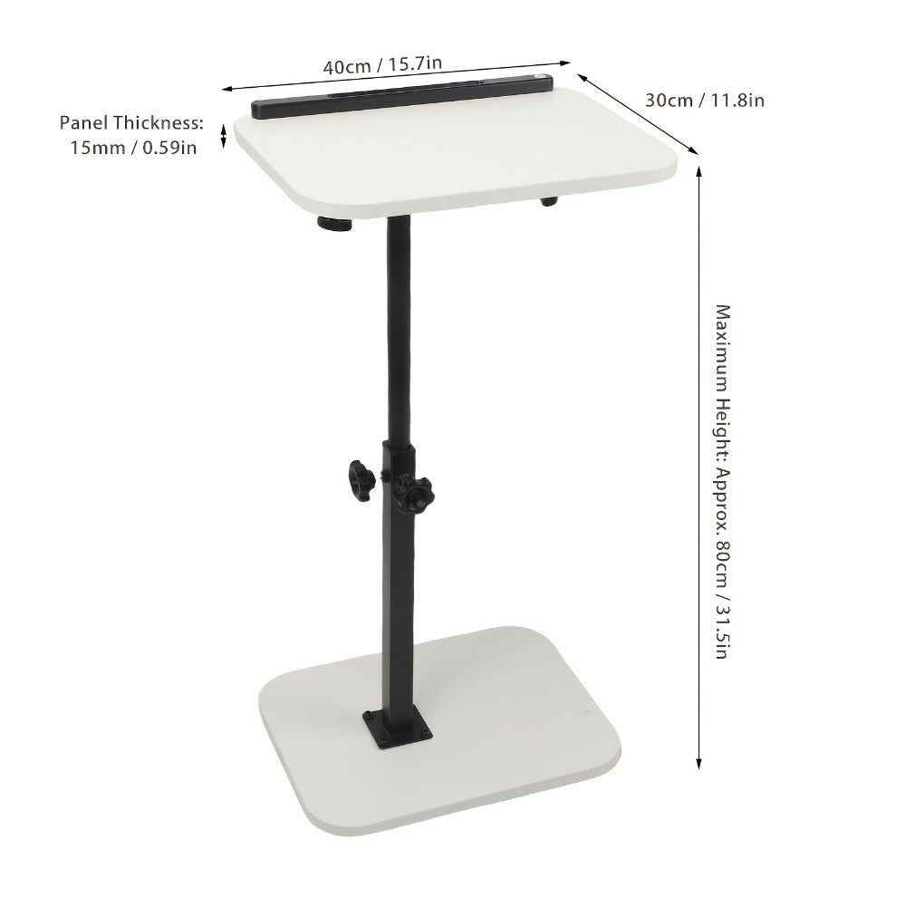 Side Table with Space-Saving, Adjustable Height, Carbon Steel - product gallery image 3