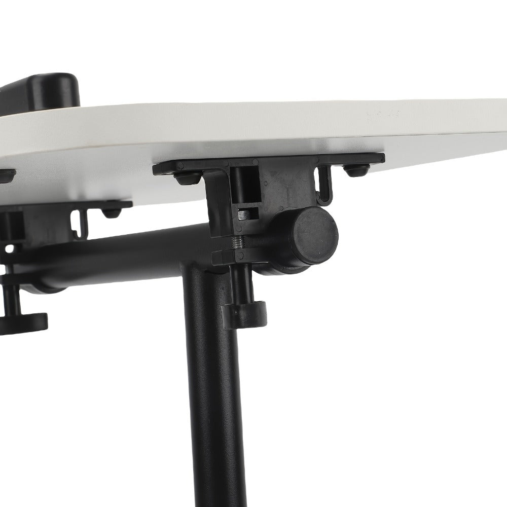 Side Table with Space-Saving, Adjustable Height, Carbon Steel - product gallery image 9