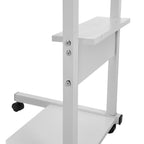 Side Table with Space-Saving, Adjustable Height, Wheels - product gallery image 12