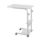 Side Table with Space-Saving, Adjustable Height, Wheels - product gallery image 6