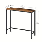 Side Table with Space-Saving, Easy Assembly, Console Hallway Entryway Slim Sofa Behind - product gallery image 3