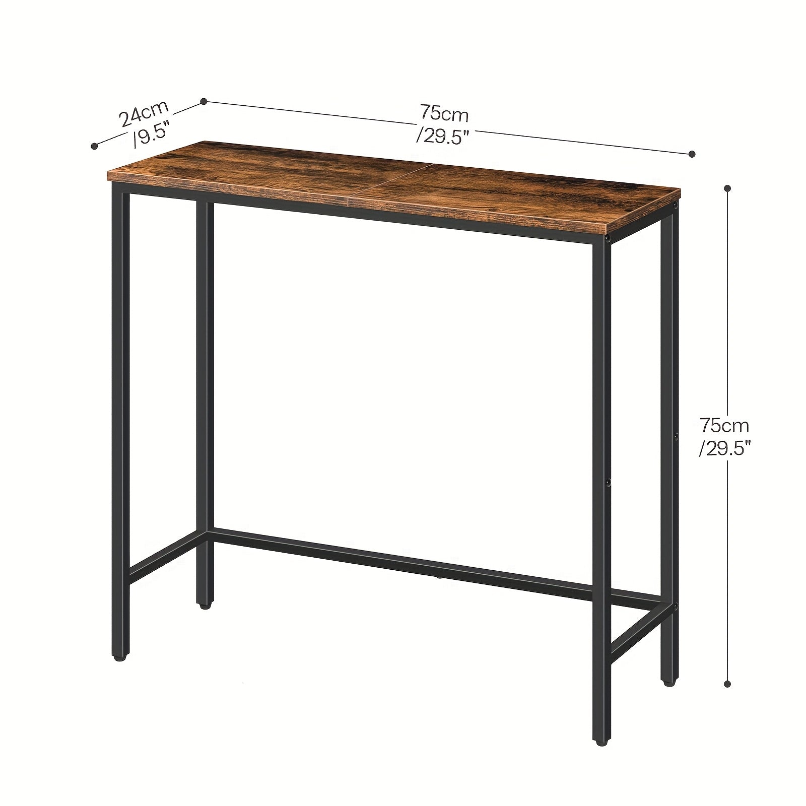 Side Table with Space-Saving, Easy Assembly, Console Hallway Entryway Slim Sofa Behind - product gallery image 3