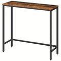 Side Table with Space-Saving, Easy Assembly, Console Hallway Entryway Slim Sofa Behind - Rustic Brown option