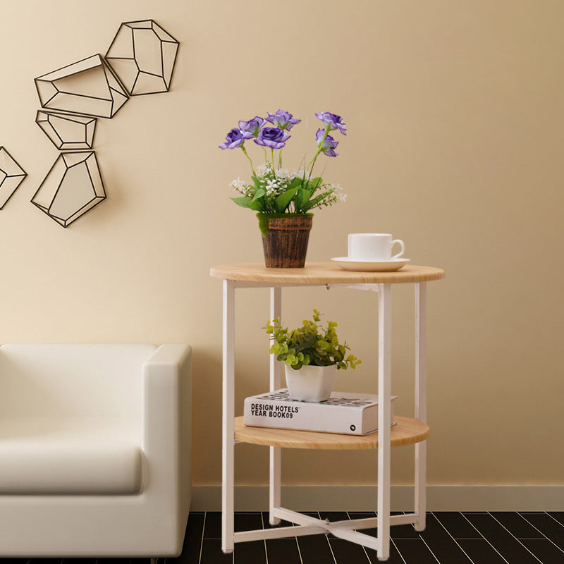 Side Table with Space-Saving, Easy Assembly, Metal, Black - product gallery image 16