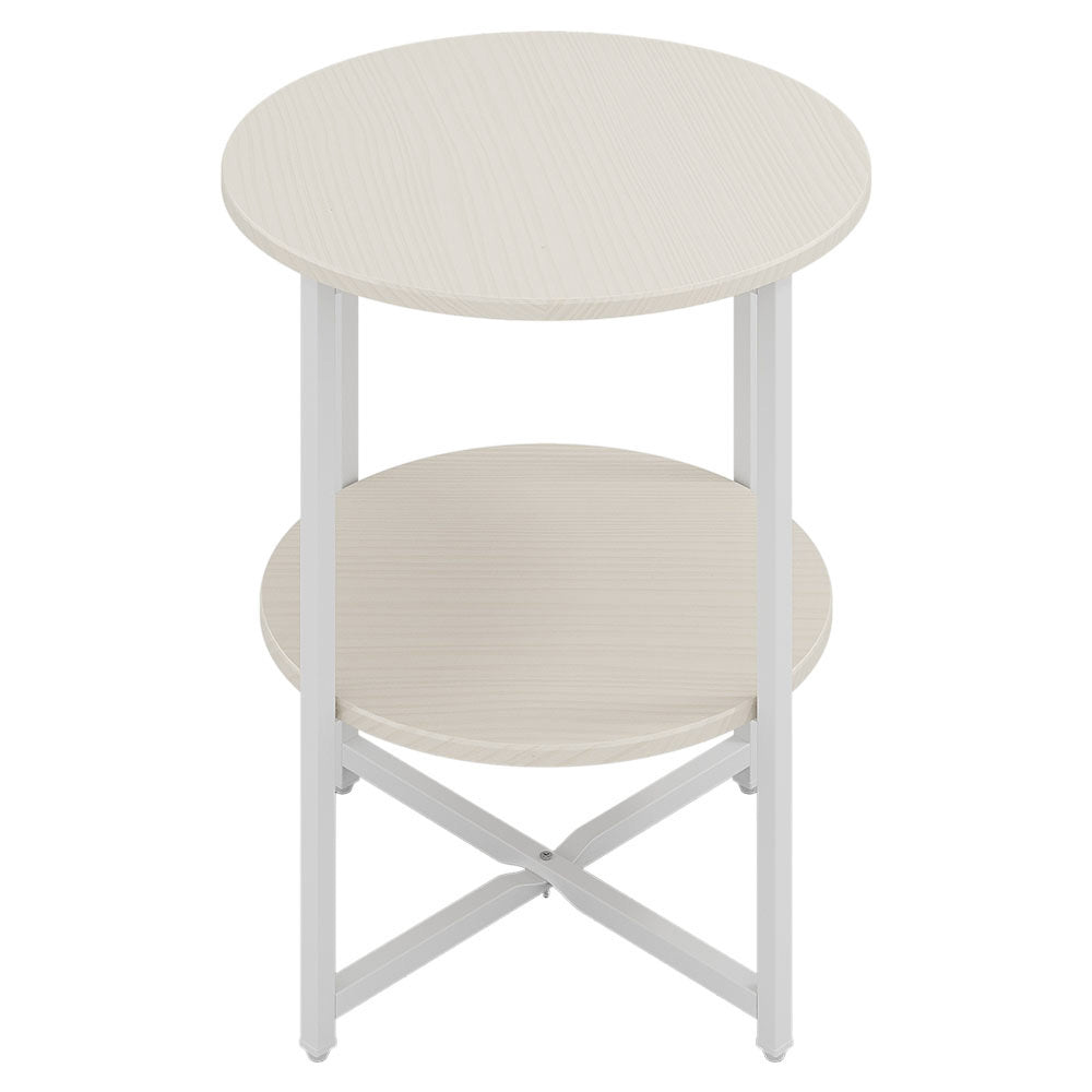 Side Table with Space-Saving, Easy Assembly, Metal, Black - product gallery image 9