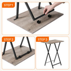 Side Table with Space-Saving, Foldable, Easy Assembly - product gallery image 6