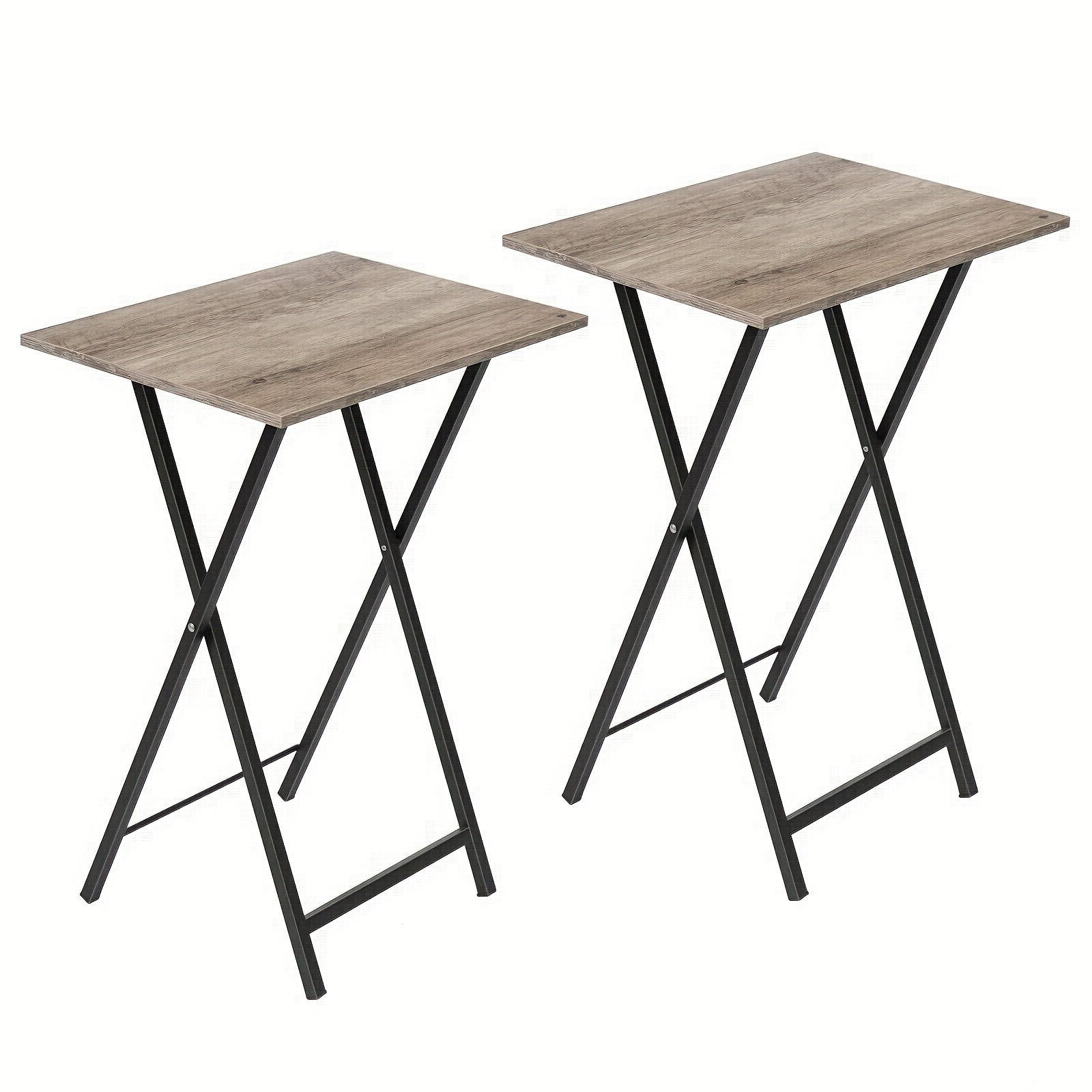 Side Table with Space-Saving, Foldable, Easy Assembly - Light Brown option