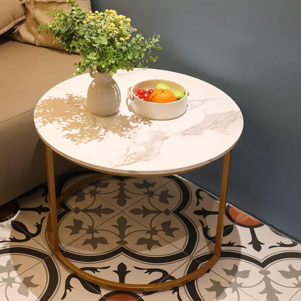 Side Table with Space-Saving, Non-Slip, Wood, Round Nesting Coffee Tables of Stackable - product gallery image 13