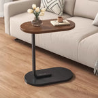 Side Table with Wood, C-Shaped Sofa Coffee 45x30x60cm Wood Iron - product gallery image 10