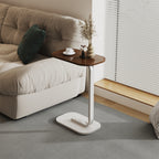 Side Table with Wood, C-Shaped Sofa Coffee 45x30x60cm Wood Iron - product gallery image 12