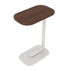 Side Table with Wood, C-Shaped Sofa Coffee 45x30x60cm Wood Iron - product gallery image 13