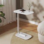 Side Table with Wood, C-Shaped Sofa Coffee 45x30x60cm Wood Iron - product gallery image 16