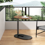 Side Table with Wood, C-Shaped Sofa Coffee 45x30x60cm Wood Iron - product gallery image 7