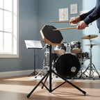 Silent Drum Practice Pad Set with Adjustable Height, 27 - product gallery image 9