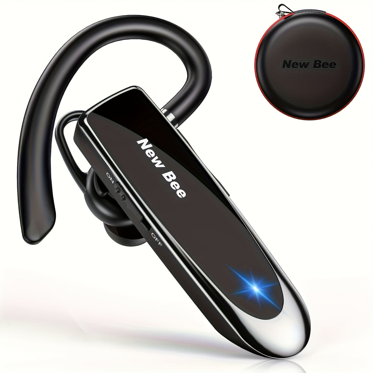 Single-Ear Bluetooth Headset with Bee B41 Single-Ear Optional Case - product gallery image 7