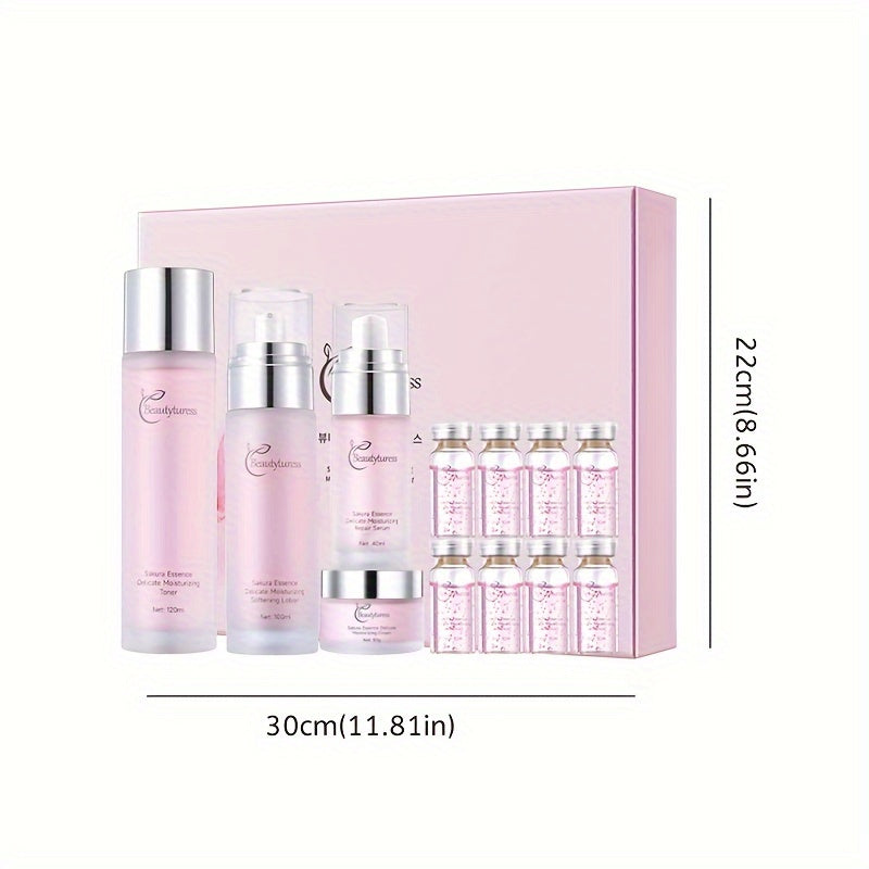 Skincare Set Women Piece Cherry Blossom Essence Facial with 12 Piece, 1 Set - product gallery image 5