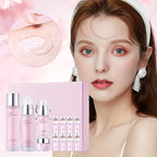 Skincare Set Women Piece Cherry Blossom Essence Facial with 12 Piece, 1 Set