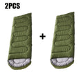 Sleeping Bag with 2 Pack, 3-Season Twin Lightweight Rectangular Zipper - 2PCS Green option
