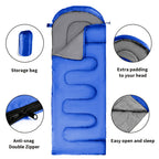 Sleeping Bag with 2 Pack, 3-Season Twin Lightweight Rectangular Zipper - product gallery image 12