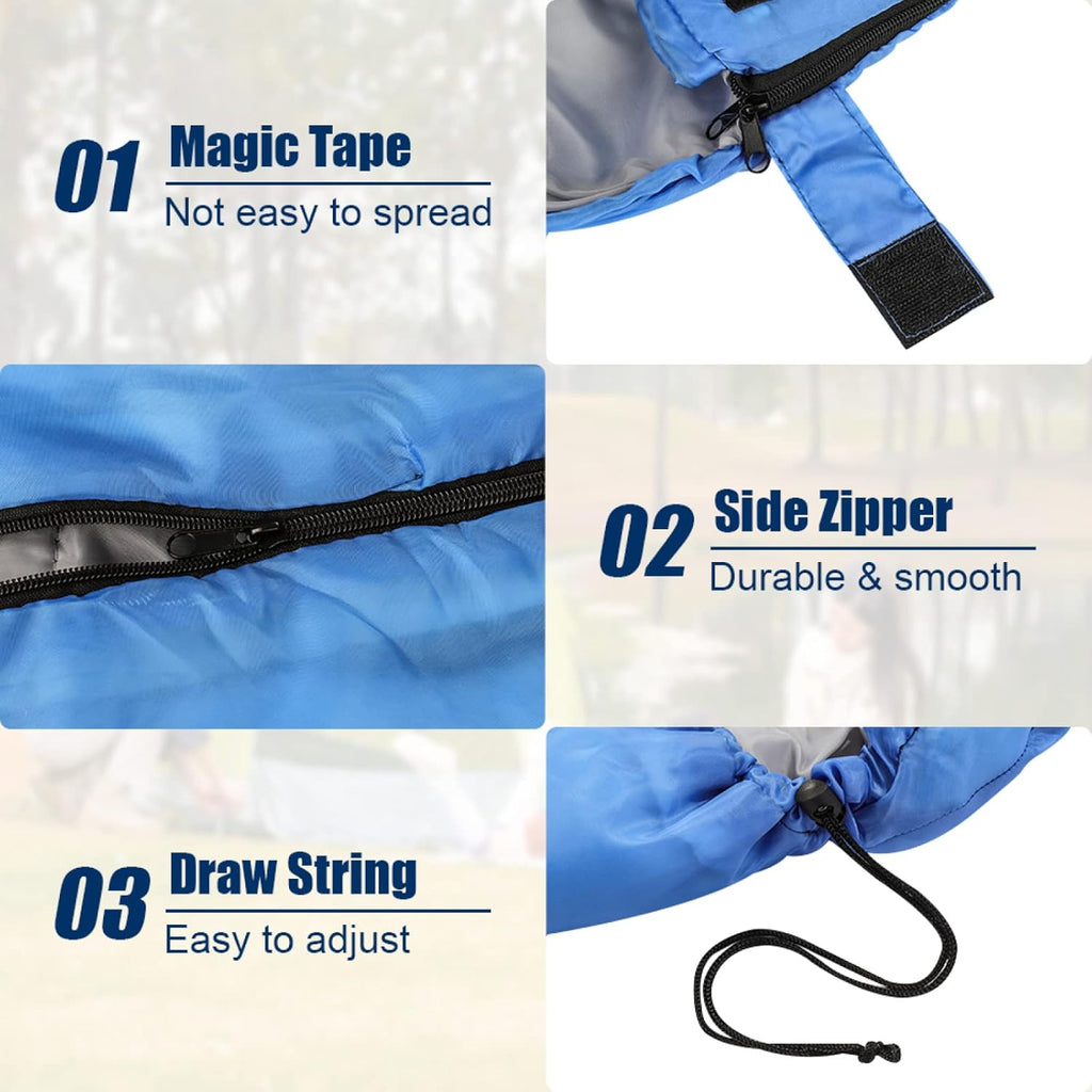 Sleeping Bag with Machine-Washable, Lightweight Adults Backpacking Camping Hiking - product gallery image 11