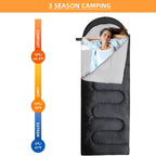 Sleeping Bag with Non-Slip, Cotton, 3-Season Single Adult Ultralight Compact - product gallery image 11