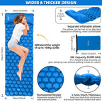 Sleeping Pad with Inflatable Camping Mat Pillow Single - product gallery image 2