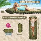 Sleeping Pad with Inflatable Camping Mat Pillow Single - product gallery image 9