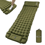 Sleeping Pad with Inflatable Camping Mat Pillow Single - Green option