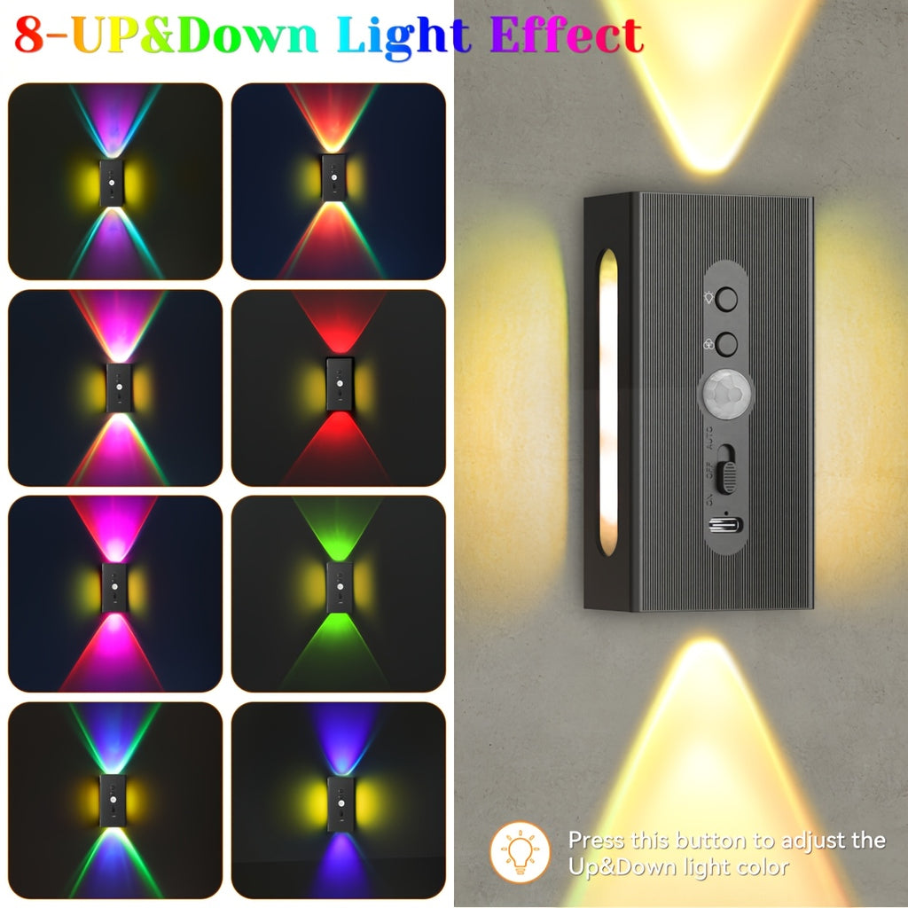 Smart LED Wall Light with Rechargeable, Wireless, 4 Pack - product gallery image 5